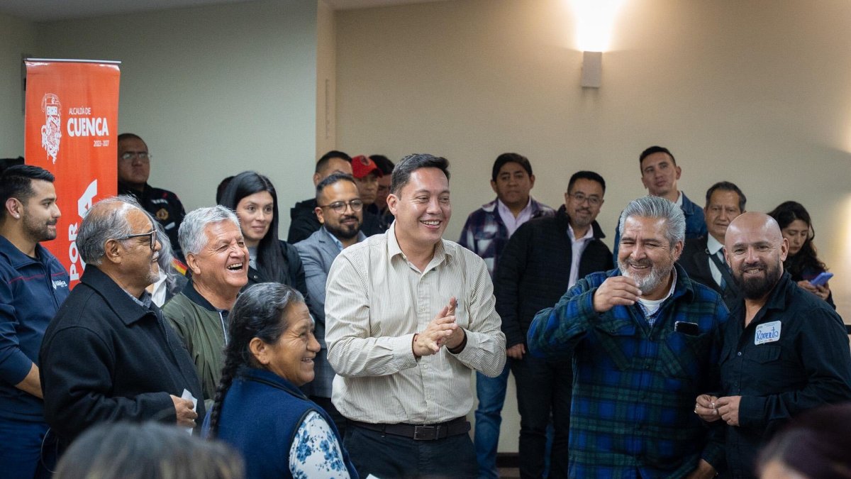 El alcalde de Cuenca, Cristian Zamora, inició sus funciones en 2023.