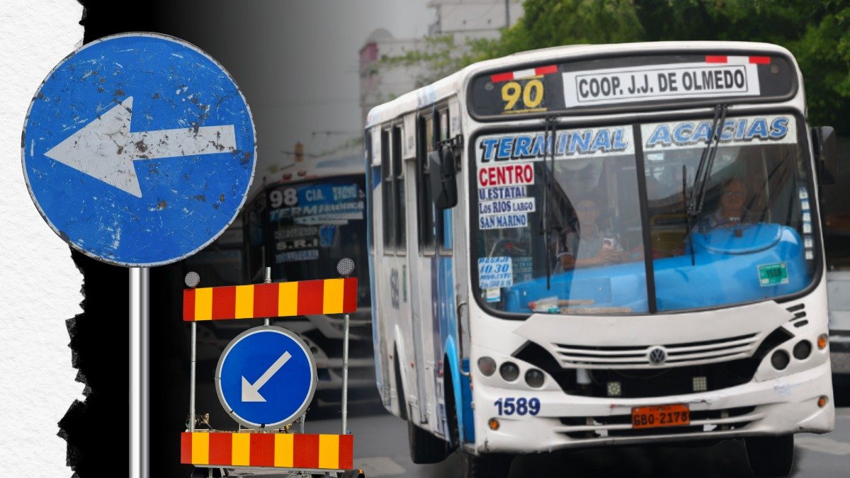 Varias líneas de buses cambiarán su ruta en Guayaquil.