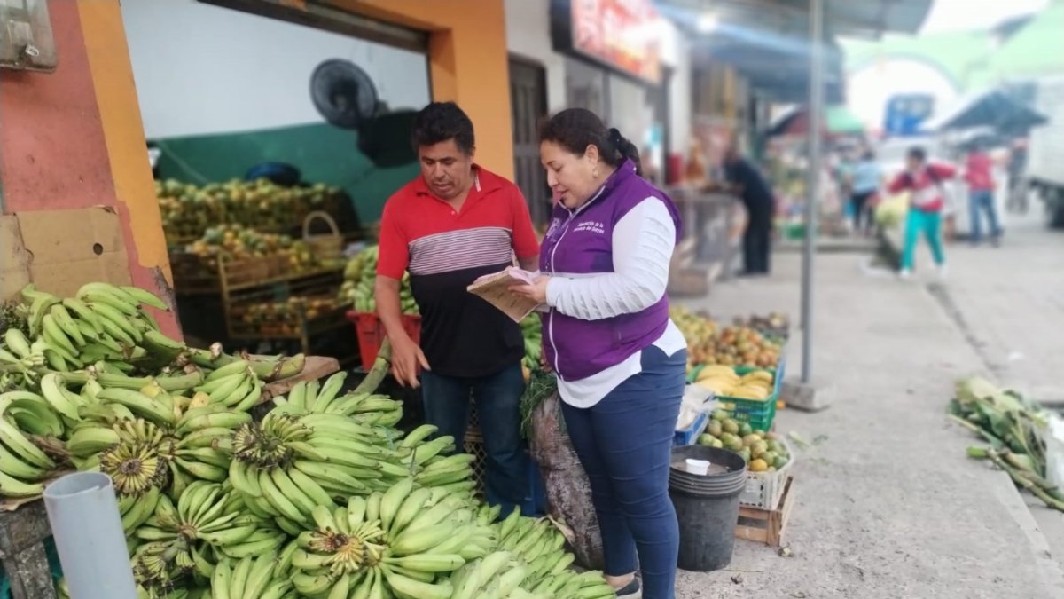 Intendencia realiza controles en los mercados por el precio del plátano verde.
