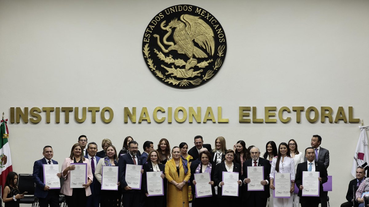 Magistrados electos del Tribunal de Disciplina Judicial, del Poder Judicial de la Federación y del Poder Judicial de la Federación, en Ciudad de México (México).