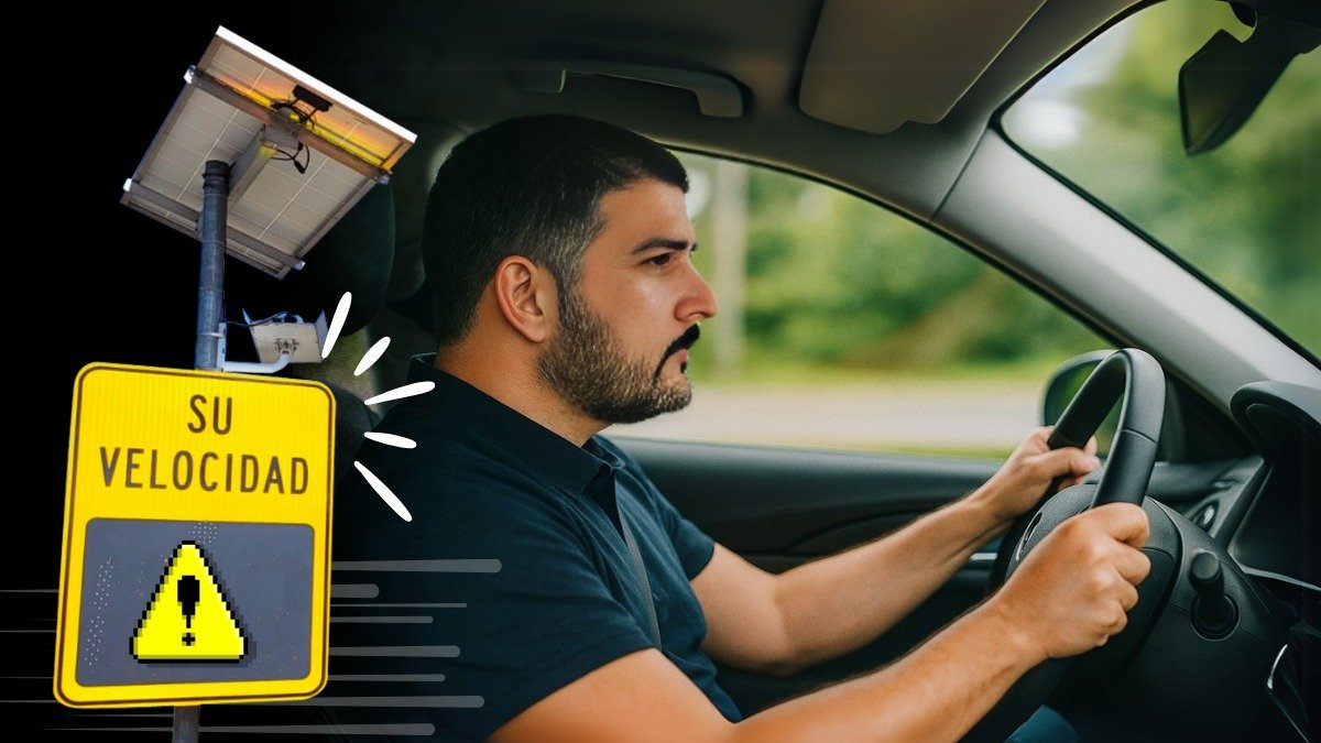 Ilustración hecha con IA. El alcalde de Guayaquil 'se grabó' manejando por la ciudad en la noche.