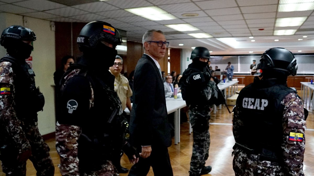 Jorge Glas asiste a su juicio por presunto peculado, en el caso Reconstrucción de Manabí, en la Corte Nacional.