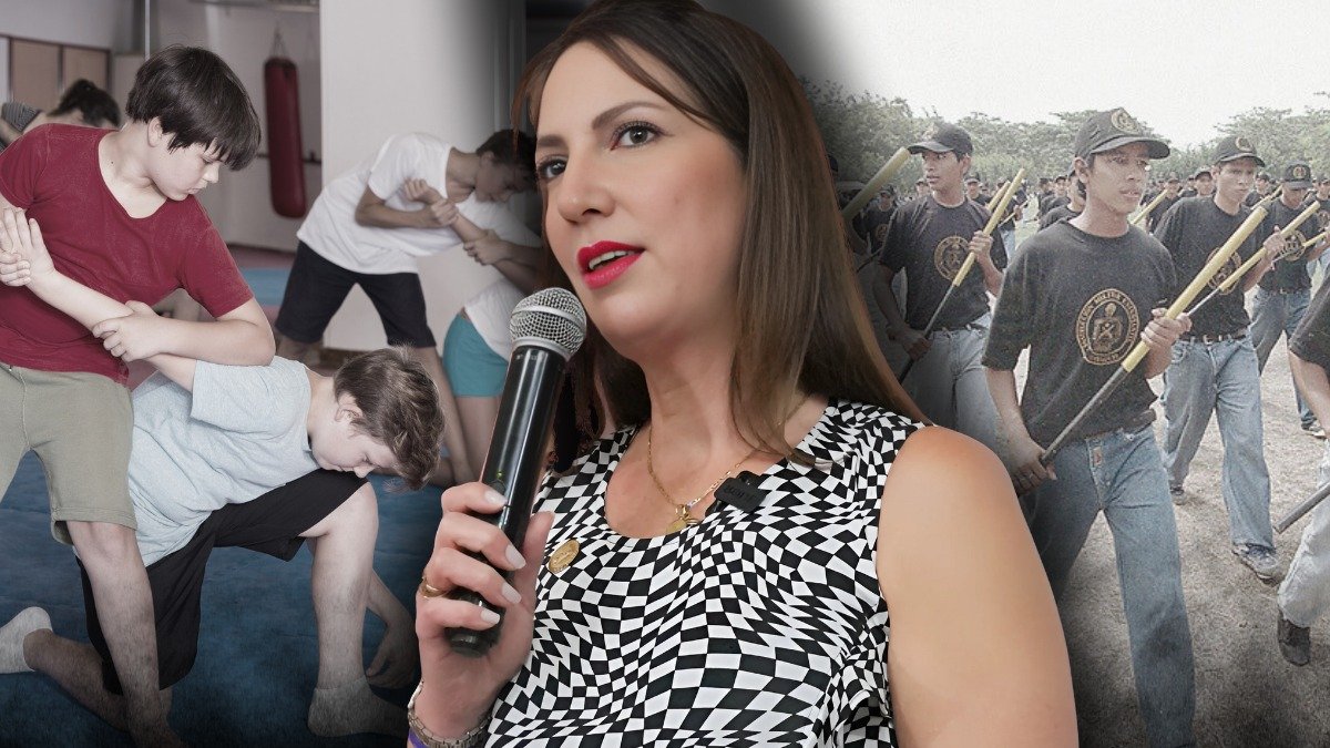 La ministra Alegría Crespo abordó temas de seguridad escolar.