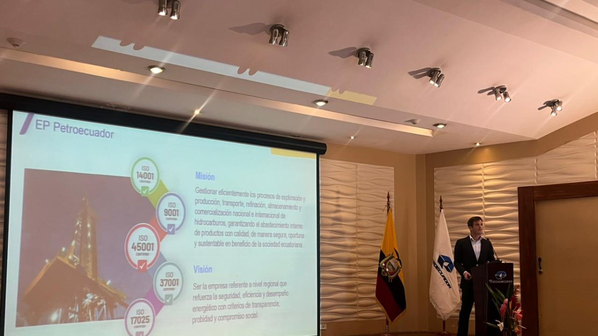 El informe económico de Petroecuador, estuvo a cargo de su gerente General, Leonardo Bruns.