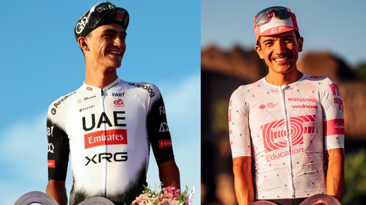 Isaac del Toro y Richard Carapaz se subieron al podio del Giro de Italia 2025.