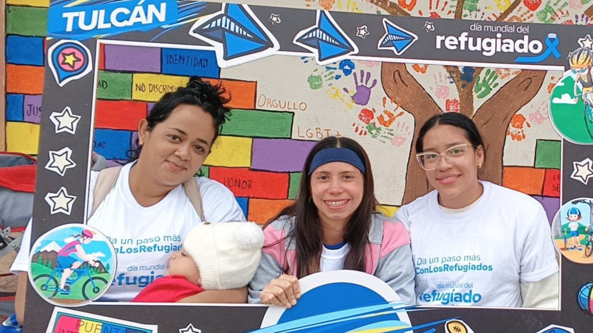 En San Gabriel, Tulcán, se conmemoró el Día Mundial del Refugiado, el 20 de junio del 2025.