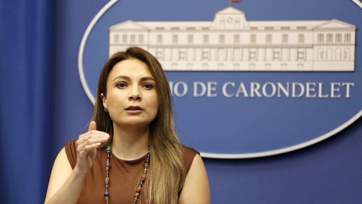 La vocera gubernamental Carolina Jaramillo habló de la situación de la justicia el 23 de junio de 2025.