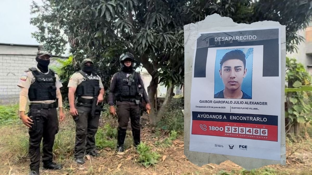 El agente de la Unase, Julio Alexander Gaibor Garófalo, desapareció tras un operativo antidrogas en Playas.