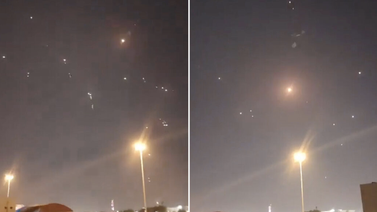 Explosiones en Doha y defensa antiaérea en acción durante el ataque iraní contra la base de Al Udeid