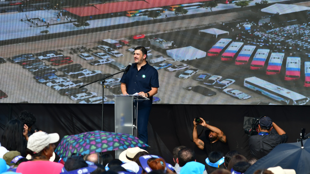 Aquiles Álvarez, este 23 de junio, en su informe del segundo año de gestión.