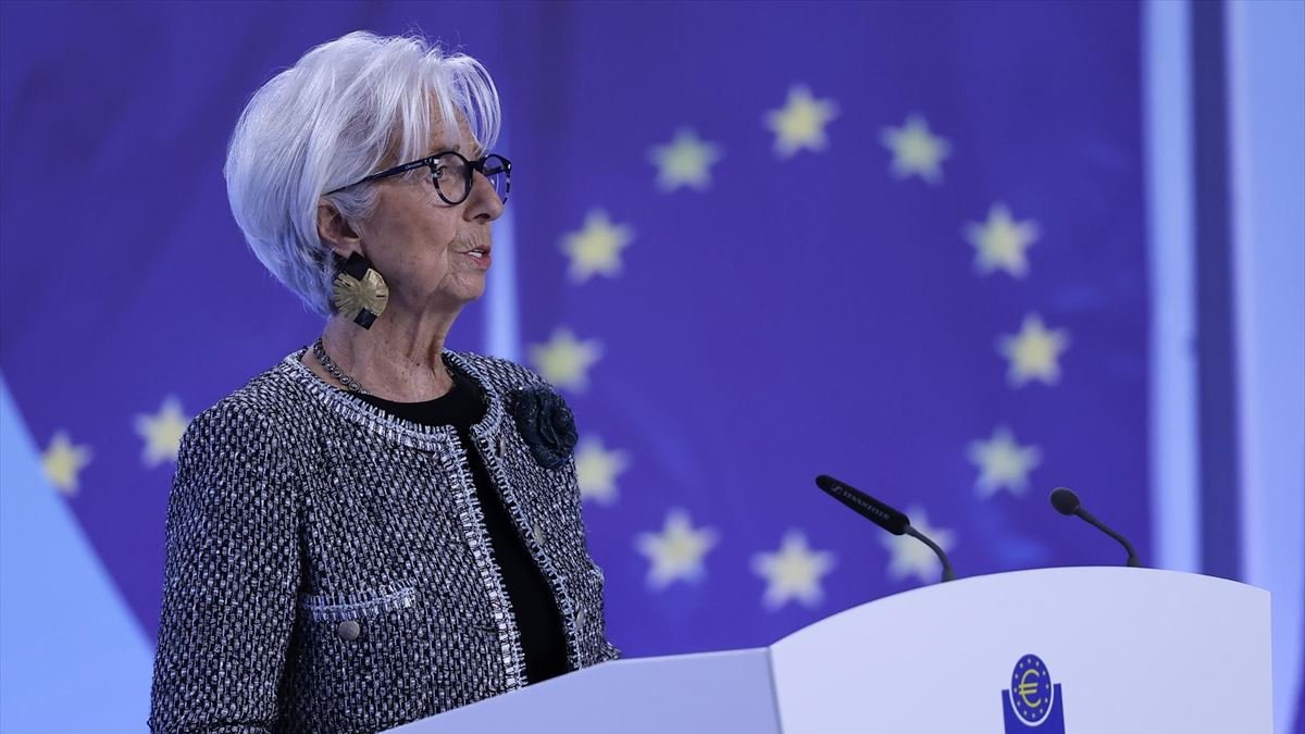 Proyecciones. La presidenta del Banco Central Europeo, Christine Lagarde, evalúa escenarios posibles.