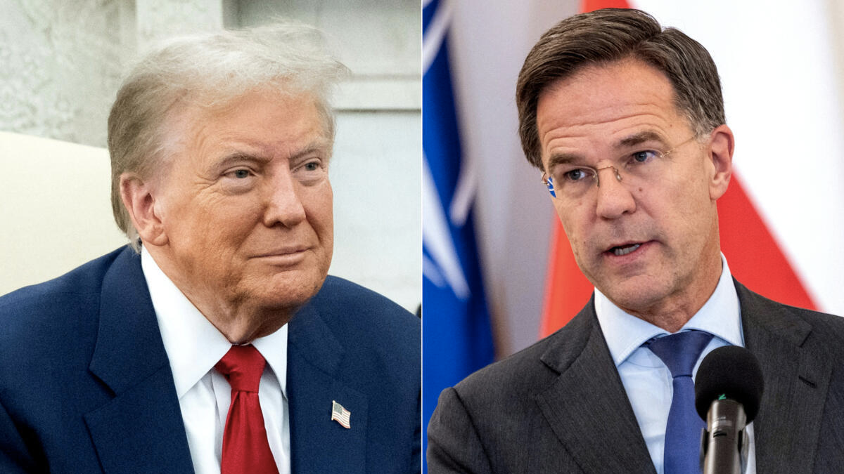 Trump en un acto público en Washington, tras hacer pública la supuesta felicitación de la OTAN por su accionar en Irán.