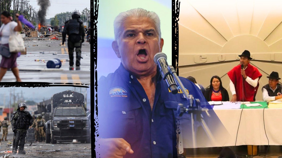 La Conaie denunció violaciones a derechos humanos y respaldó la resistencia indígena en Panamá frente a la represión estatal