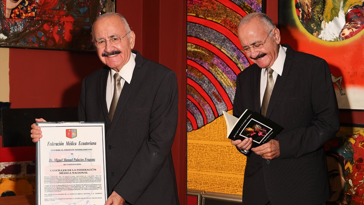 El Dr. Miguel Palacios Frugone es Presidente de la Junta Cívica de Guayaquil.