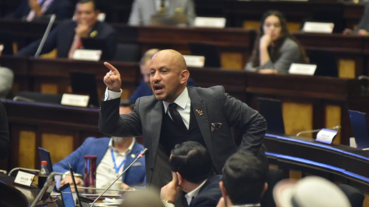 El asambleísta de ADN Andrés Castillo presenta datos sobre la situación de adolescentes infractores.