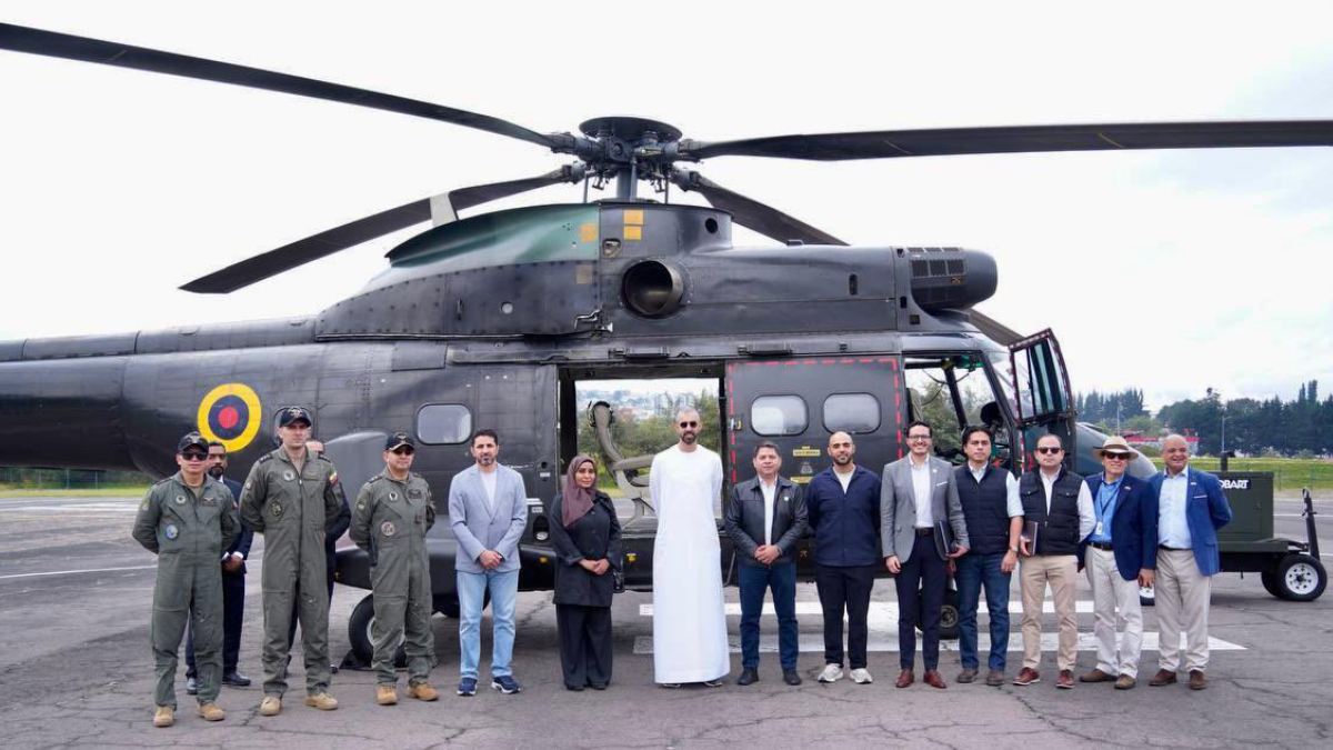 Omar Sultan Al Olama y su delegación sobrevolaron Urcuquí para analizar su potencial agrícola y energético