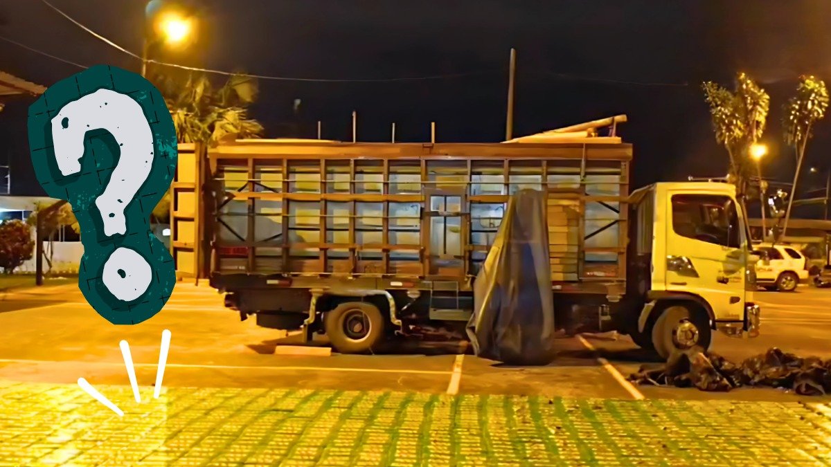 La droga estaba camuflada en bloques de madera tipo balsa y era transportada en un camión
