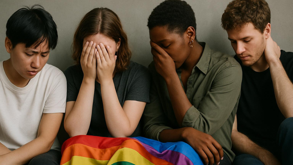 Referencial. Muchos jóvenes viven divididos entre actuar como heterosexuales en casa y esconder su verdadera identidad fuera, una doble vida que desgasta.