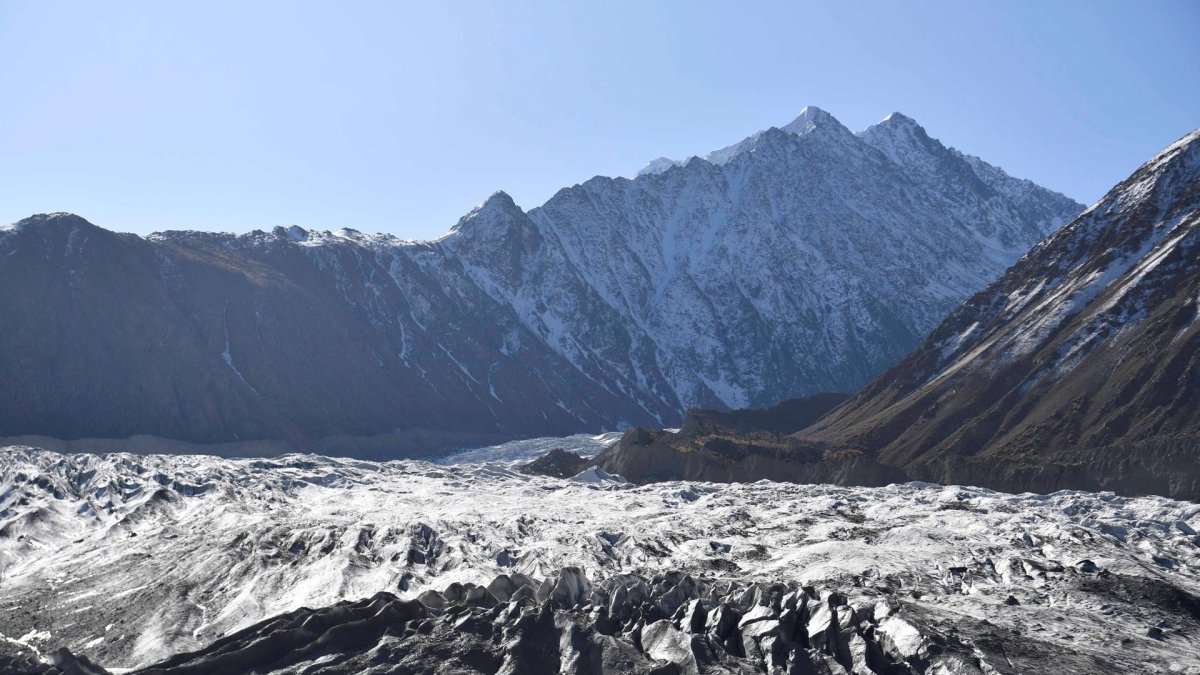 Fotografía de un glaciar de Pakistán.