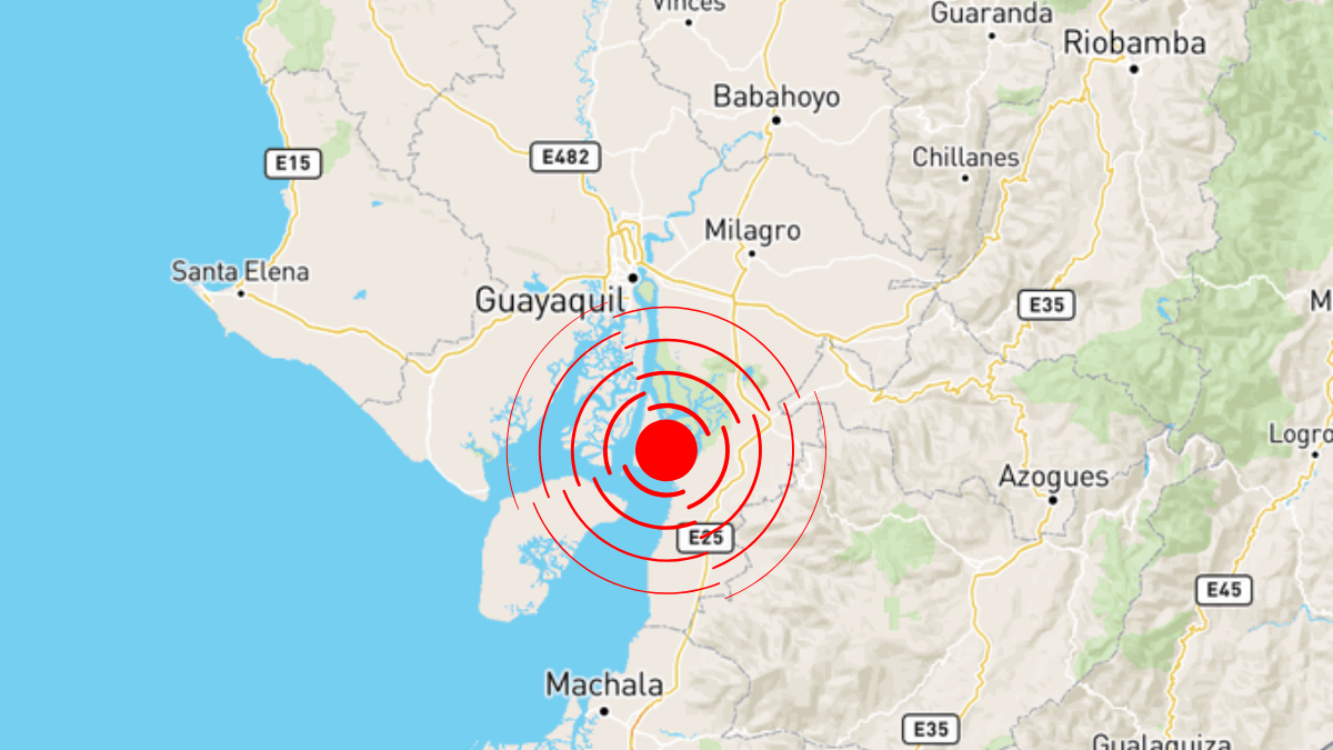 Se registraron dos sismo en la madruga en la provincia del Guayas