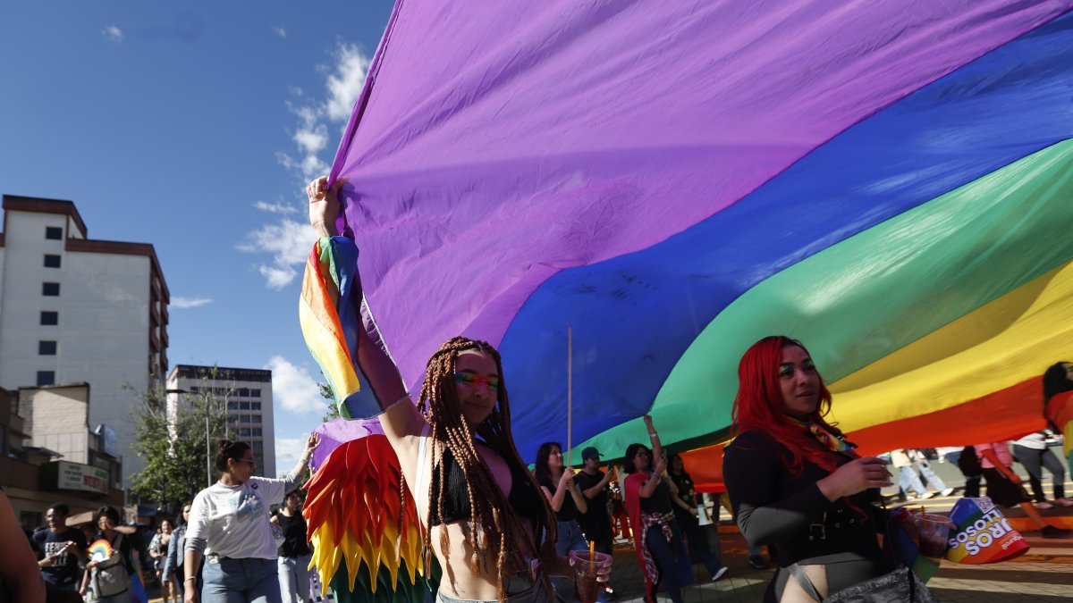 Según la organización, en la marcha del Orgullo participaron 15.000 personas.