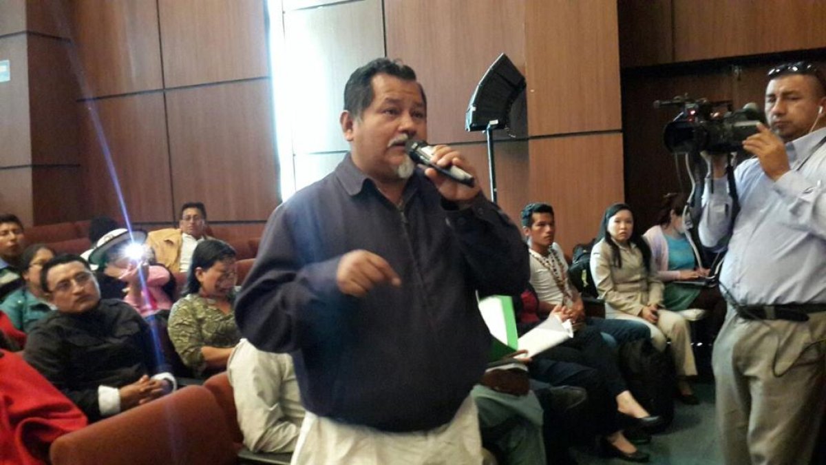 El exdirigente indígena Carlos Antonio Vargas Guatatoca.