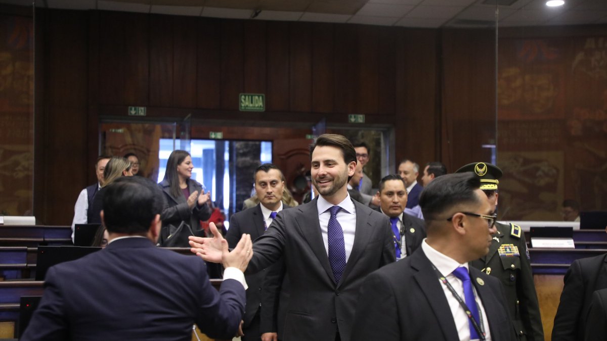 El presidente de la Asamblea Nacional, el oficialista Niels Olsen.