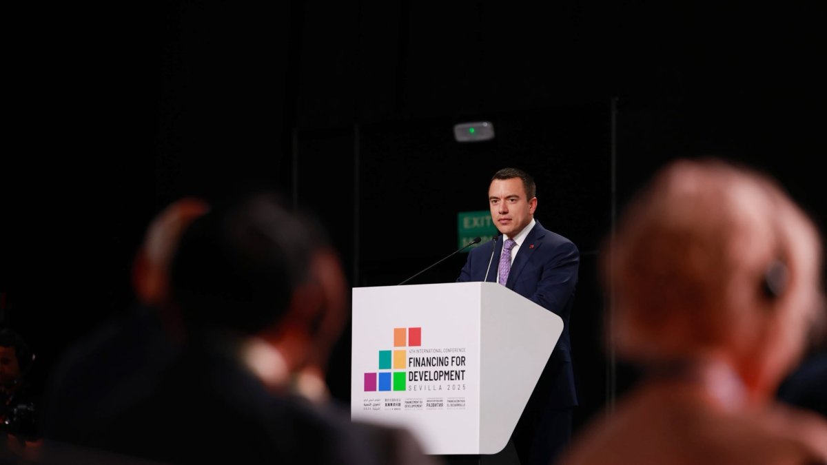 Daniel Noboa participó en la IV Conferencia Internacional sobre Financiación para el Desarrollo