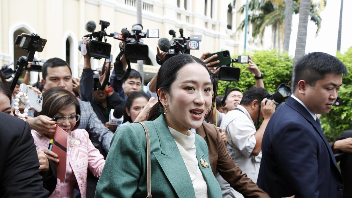 La primera ministra de Tailandia, Paetongtarn Shinawatra.