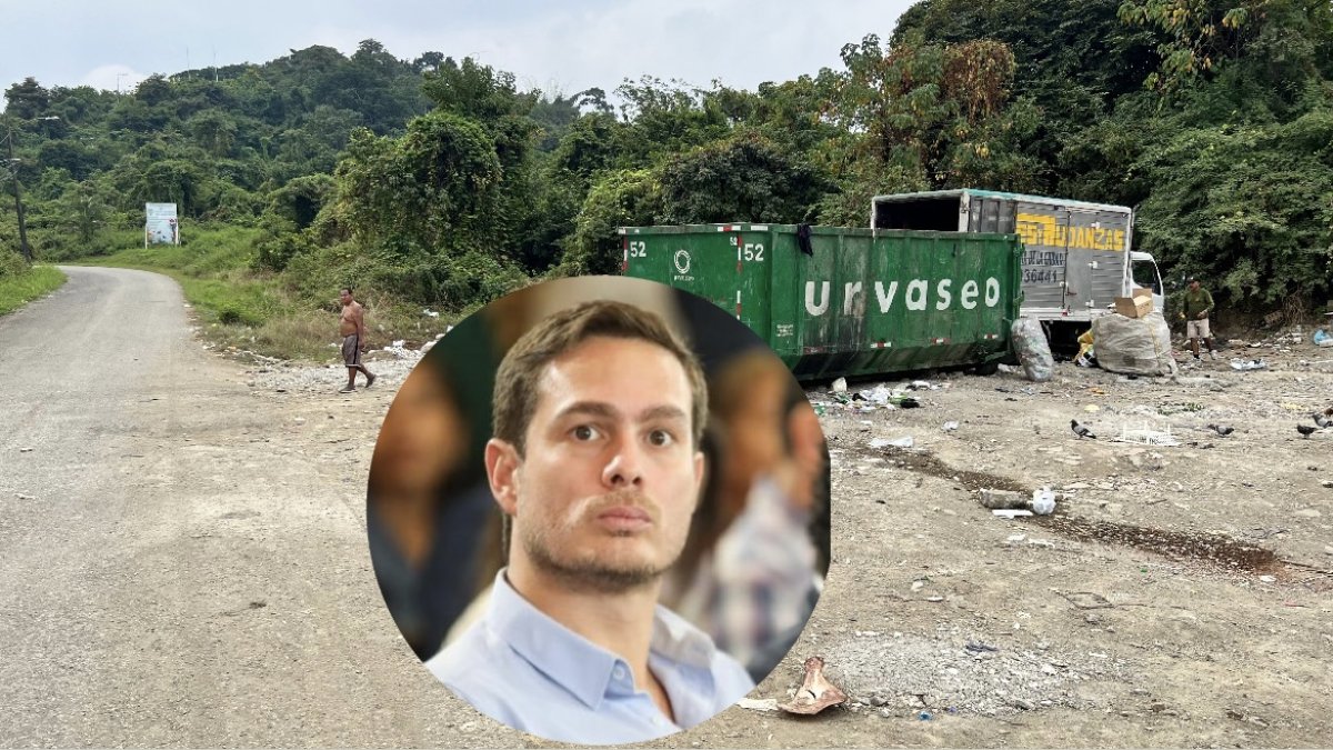 Fernando Cornejo, director de Aseo Cantonal y Servicios Especiales del Municipio de Guayaquil, promete sanciones por basura en el Jardín Botánico de Guayaquil.