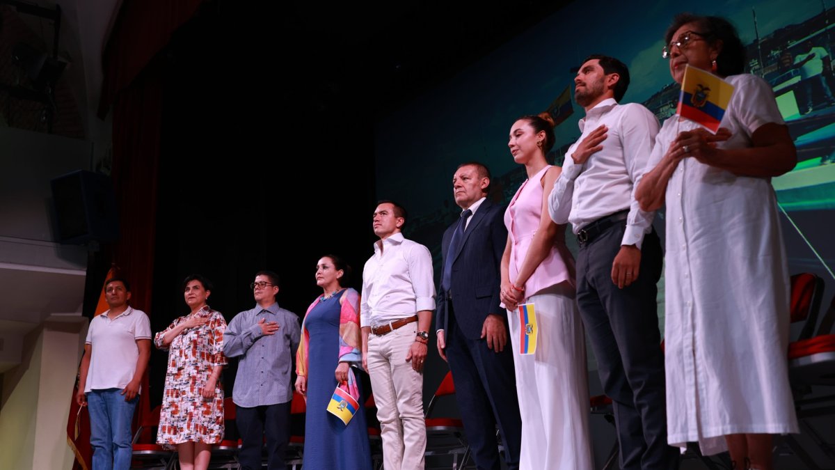 Daniel Noboa se encontró con la comunidad ecuatoriana en Roma y agradeció su respaldo electoral