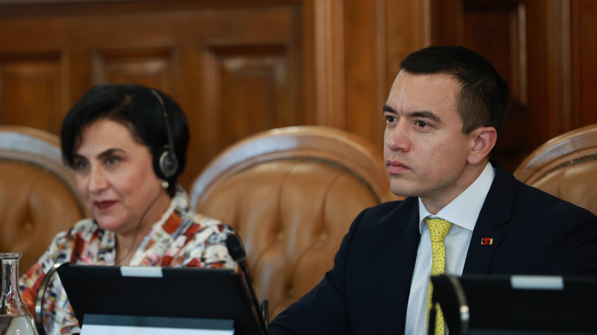 Daniel Noboa sostuvo una reunión con el Procurador Nacional Antimafia y Antiterrorismo de Italia, Giovanni Melillo.