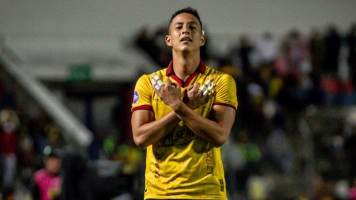 Miguel Parrales hizo un doblete en la goleada 5-0 de Barcelona ante Mushuc Runa