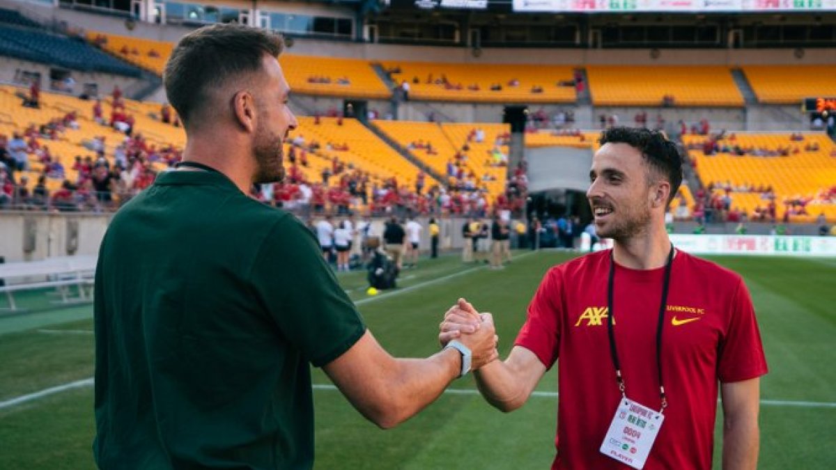 Diogo jota en una de sus últimas presentaciones, antes de volver a las canchas.