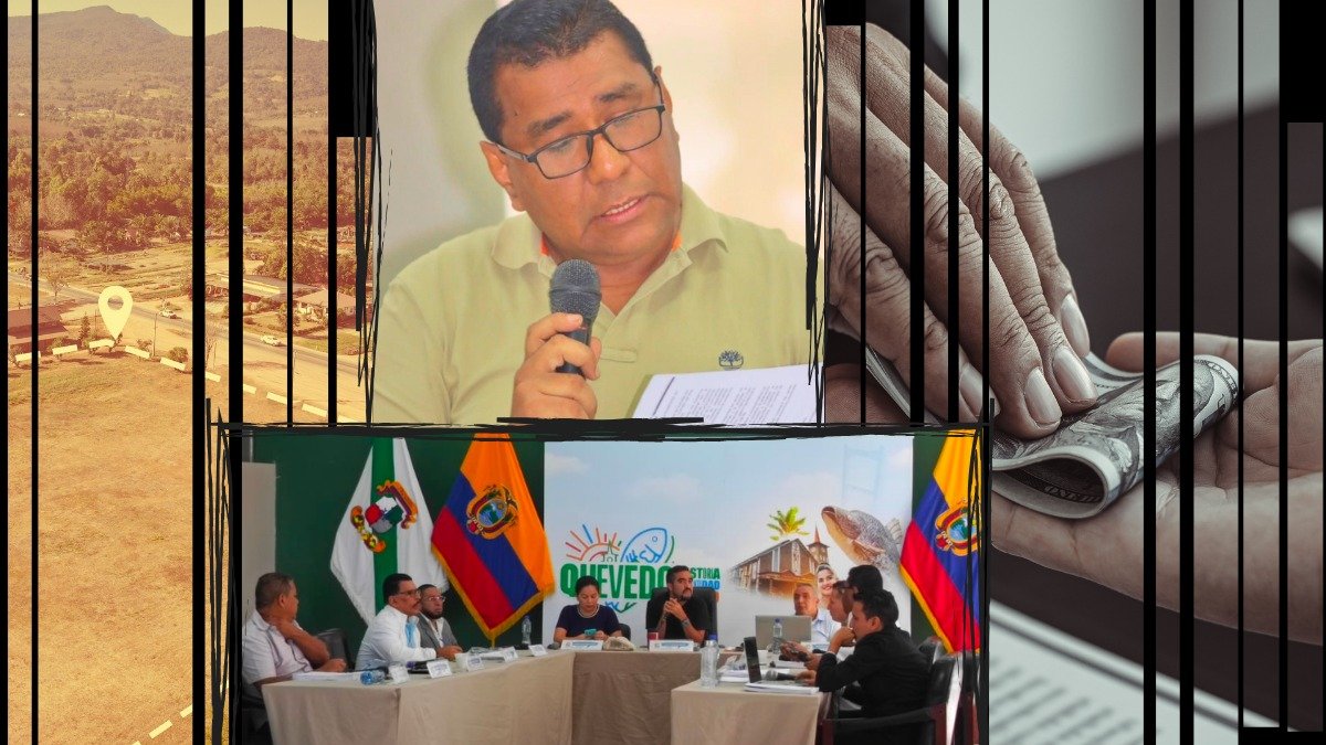 Durante la sesión de concejo, el edil Roberth Alvarado (en la parte superior de esta imagen) denunció el caso y exigió respuestas al alcalde.