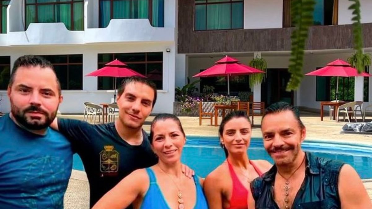 Esta es la imagen que circula en redes sociales, en donde aseguran que la familia Derbez estaría en Galápagos.