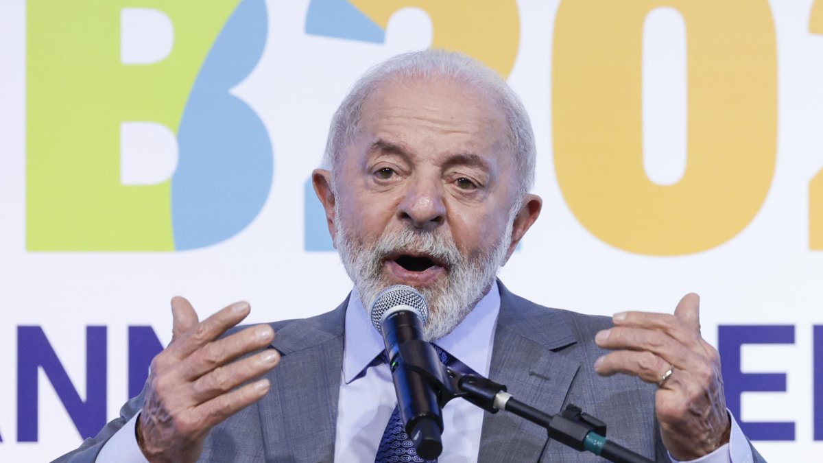 El presidente de Brasil, Luis Inácio Lula da Silva en el hotel Fairmont de Copacabana, Río de Janeiro (Brasil).