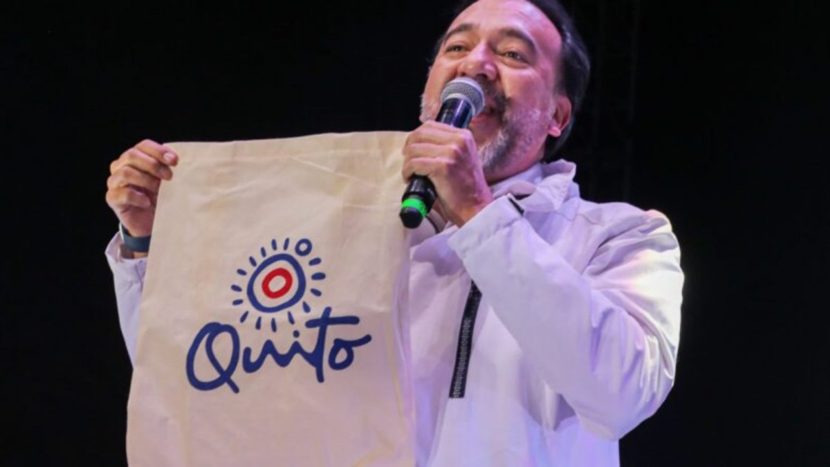 La marca de la ciudad de Quito.