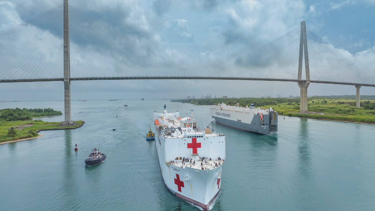 Buque hospital de los Estados Unidos.