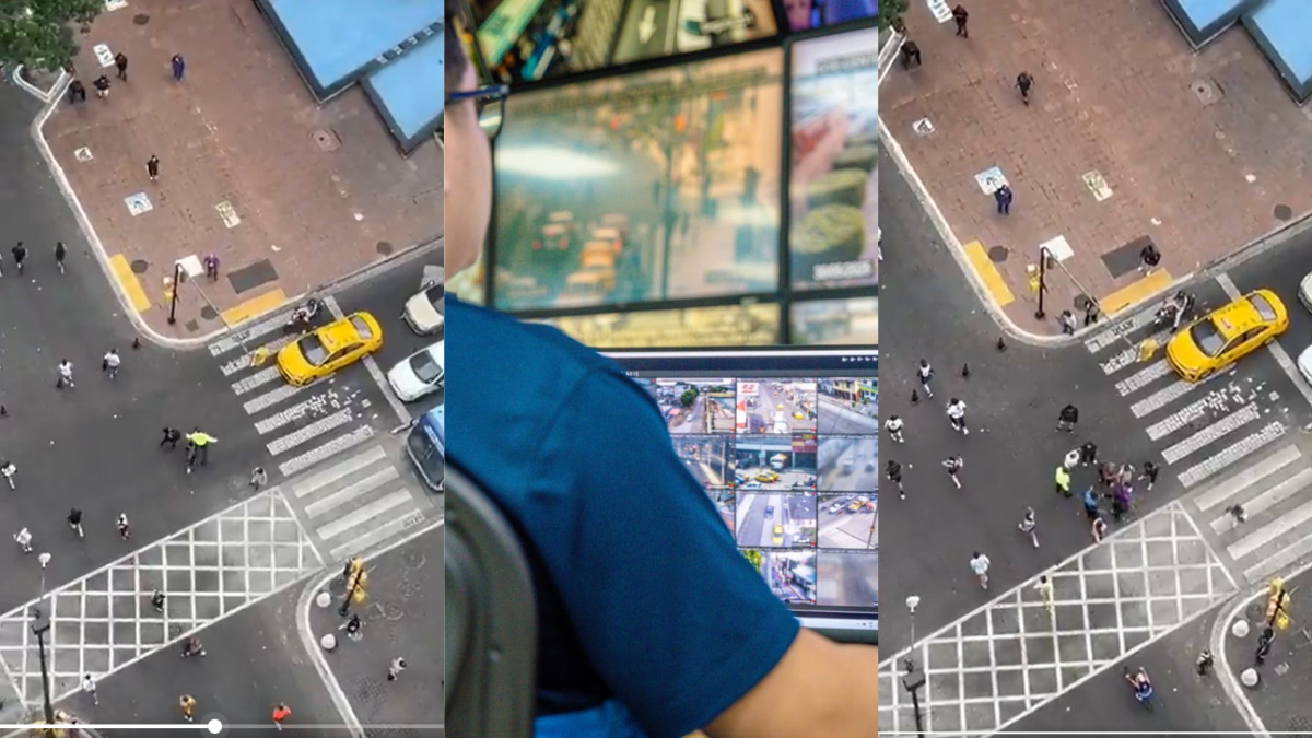 Video muestra ataque a agente de tránsito de la ATM en pleno centro de Guayaquil.