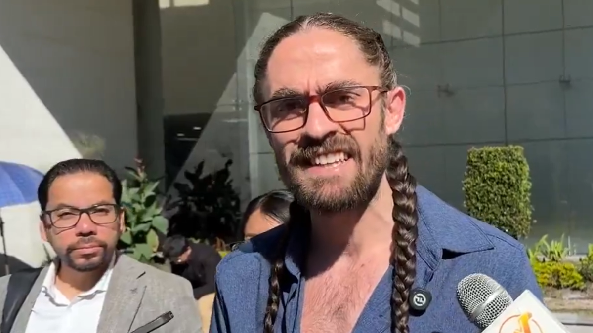 Pedro Bermeo, representante de Yasunidos, habla sobre la acción de protección colocada contra el Estado, el 7 de julio del 2025.