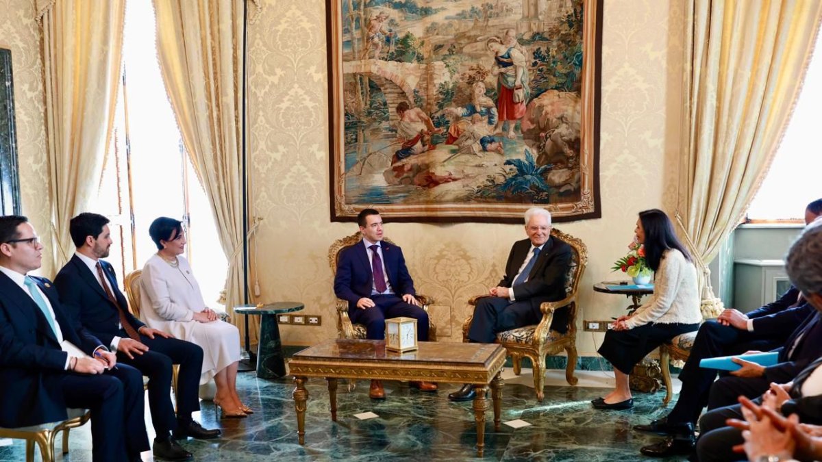 El embajador, Esteban Moscoso, acompañó al presidente de la República Daniel Noboa, durante la visita oficial a Italia.