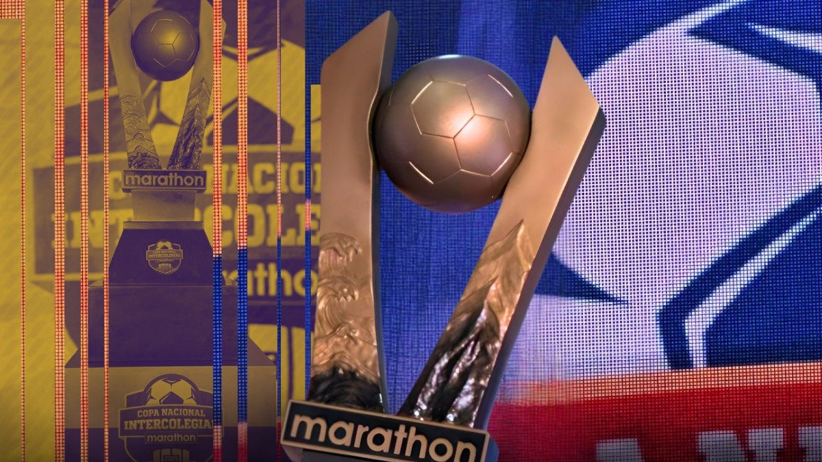 El trofeo y el balón de la Copa Intercolegial Nacional fueron presentados este 7 de julio.