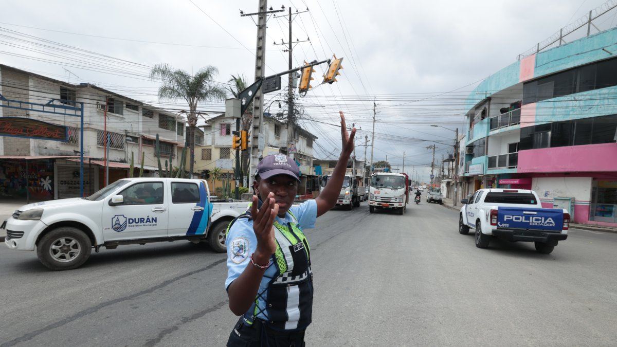 Durán. El pasado 8 de julio, los agentes de la ATD estuvieron más visibles en las calles, mientras la policía realizaba recorridos.