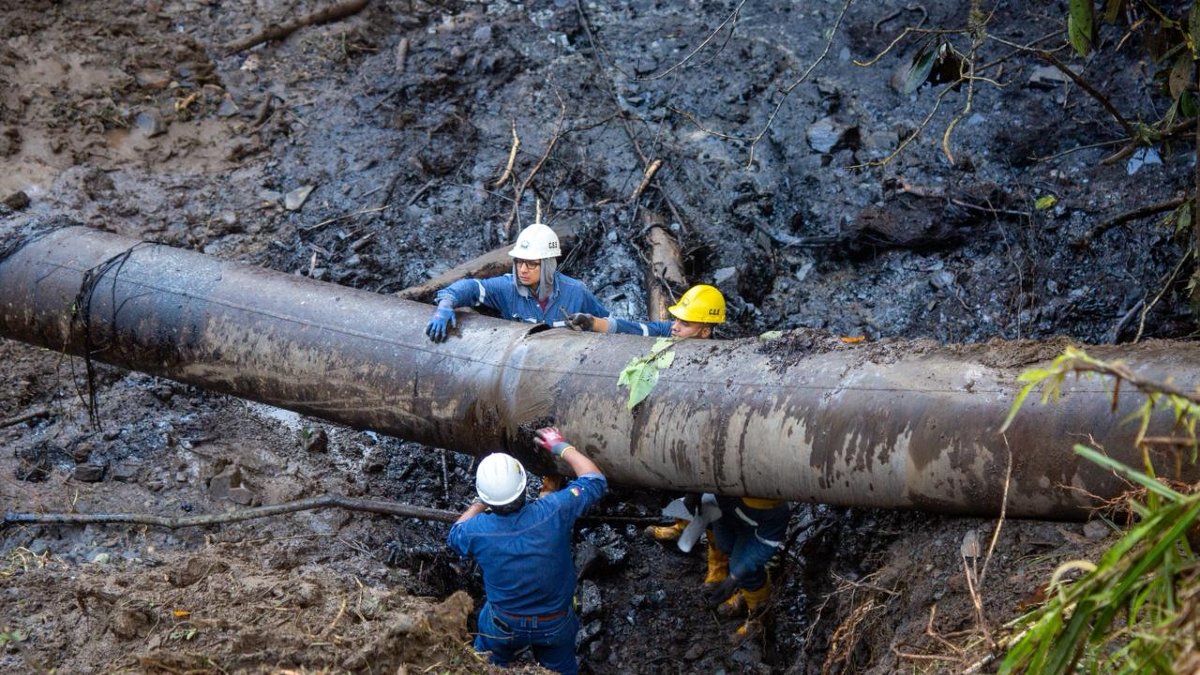 El transporte de crudo está suspendido desde el 1 de julio de 2025 por el avance de la erosión regresiva del río Coca.