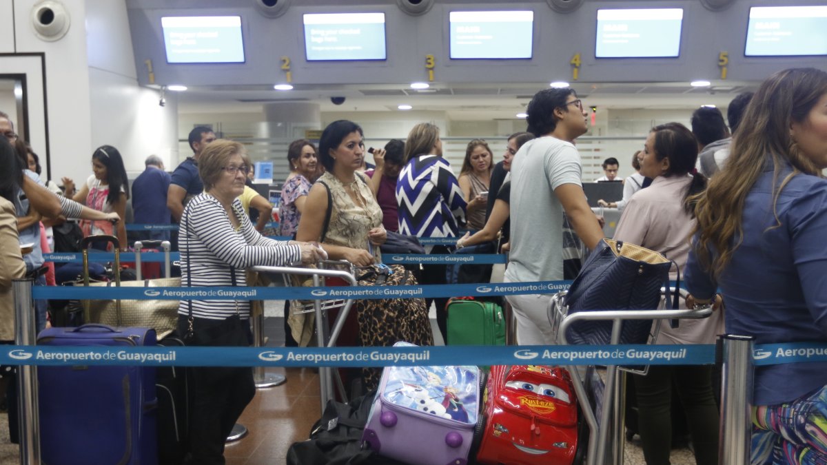 El aeropuerto de Guayaquil, José Joaquín de Olmedo.
