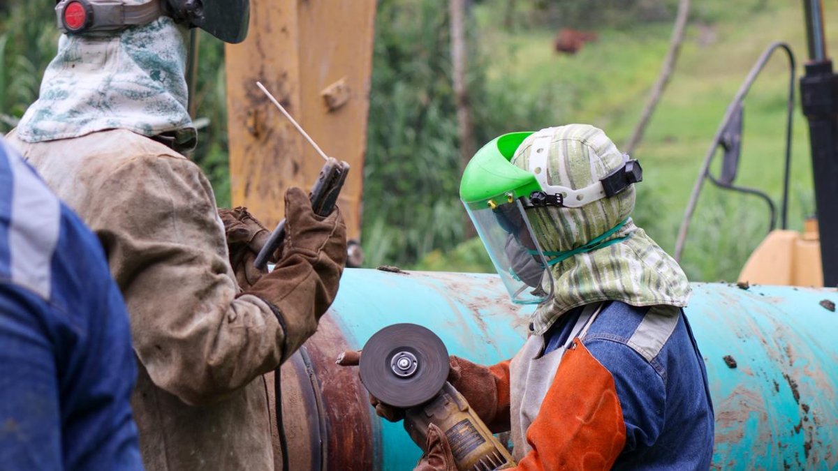 El transporte de crudo se encuentra suspendida desde inicios de julio de 2025.