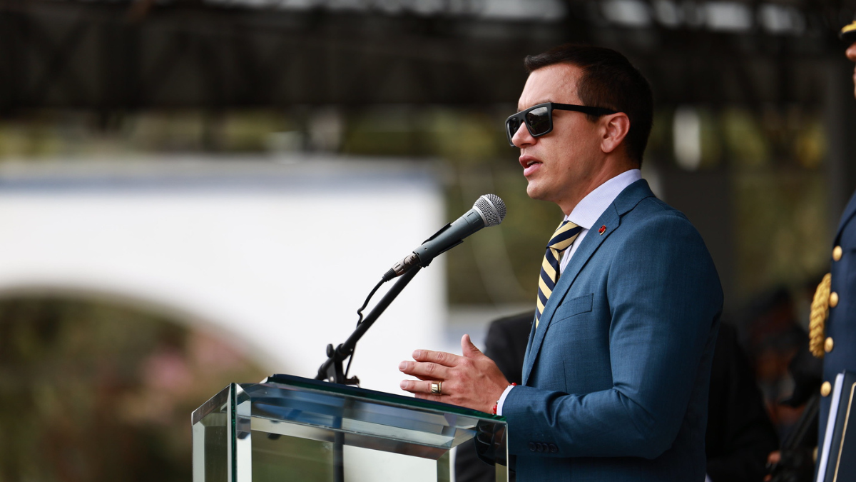 Daniel Noboa, presidente de Ecuador.