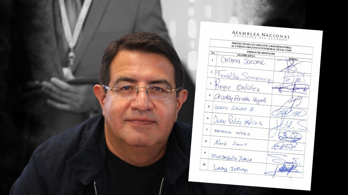 Diez asambleístas del correísmo apoyaron el polémico proyecto de reforma del legislador Santiago Díaz Asque.