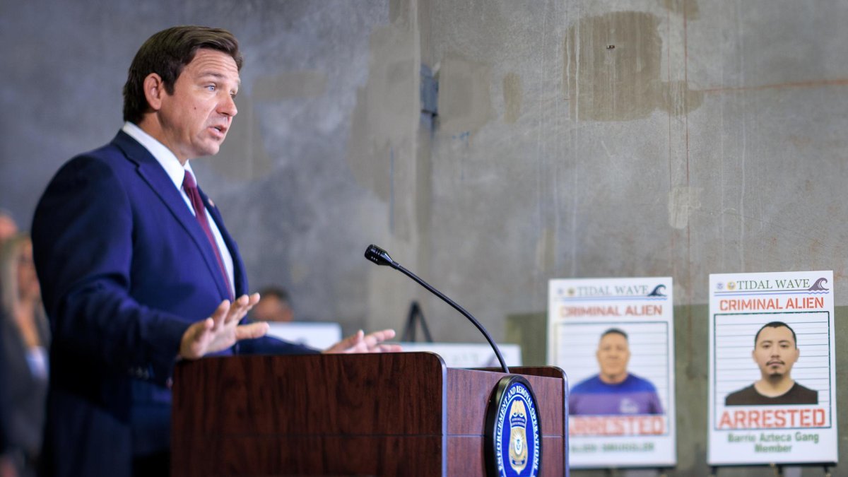 El gobernador de Florida (EE.UU.), Ron DeSantis.